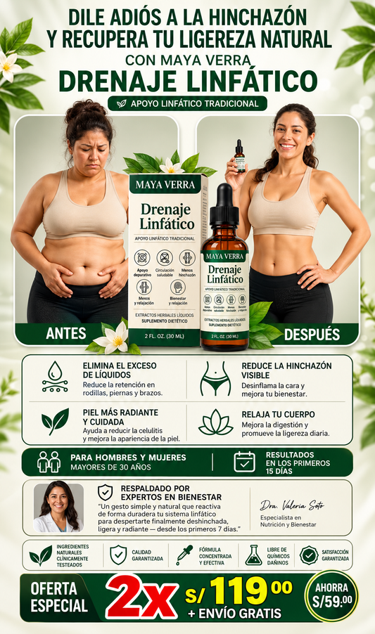 DRENAJE LINFATICO-MAYAVERRA PARA HOMBRES Y MUJERES
